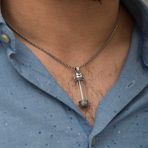 Inure Jewelry Gümüş Içi Açılabilen Muska Kabı Cevşen Kolye