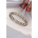 Inure Jewelry Hematit Silver Gold Renk Doğal Taş Erkek Bileklik