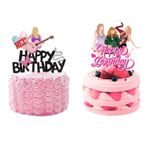 Invasye 2 adet Sänger Cupcake Toppers, Tayl sevilen şarkıcı, müzik şarkıcısı, doğum günü dekorasyonu, Happy Birthday pasta dekorasyonu, sevgililer, konser, popüler dans, müzik teması, doğum günü