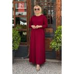 Invee Elbise 7002A Bordo - 1