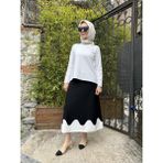 Invee İNVEE Triko Etek 6905 Siyah - 1