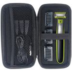 INVODA Philips Norelco Oneblade tıraş makinesi kılıfı, duşa dayanıklı, vücut kılı kesme makinesi ve bakım makinesi, erkekler için saklama kutusu, EVA koruyucu tıraş makinesi, sert kılıf