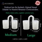 İnvoker Burun Içi Silikon Aparatı Antihorlama Nefes Açan Nostril Nazal Dilatör Steril Taşıma Kutulu - Medium+Large