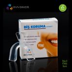 İnvoker Slikon Diş Gıcırdatma Orta Sert Şeffaf No 3 Gece Plağı