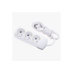 inwatt 10 m 3lü Uzatma Kablosu, 3x2,5 mm, Topraklı Seyyar Kablo, Beyaz