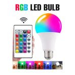 inwatt 15 Renk RGB LED Ampul, Uzaktan Kumandalı, Dim Edilebilir, 810 LM, E27, 10W