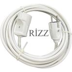 İNWATT 4 Metre Tekli Beyaz Renk 3x2,5 mm Cca Ttr Topraklı Seyyar Elektrik Kablosu - Çok Renkli
