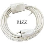 İnwatt 45 Metre Tekli Beyaz Renk 3X1,5 Mm Cca Ttr Topraklı Kauçuk Seyyar Elektrik Kablosu