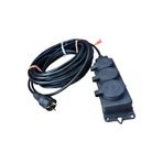 inwatt 50 METRE 3'LÜ GRUP PRİZ 3X2.5 MM TTR SİYAH RENK TOPRAKLI KAUÇUK SEYYAR ELEKTRİK KABLOSU