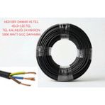 İNWATT 80 Metre Kaynak Makinesi,elektrikli Araç, Klima, Isıtıcı Elektrik Uzatma Ara Kablosu 3x2.5 Siyah