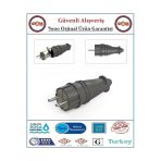 İnwatt Kauçuk Monofaze 1X16 Amper - 220 Volt Topraklı Erkek Fiş