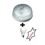 İNWATT Tavan Lambası Glop Armatür. Wc Tuvalet Banyo Balkon Merdiven Teras Aydınlatma (+Led Ampul)