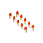 Inwells (10 Adet) WY5W-T10 12V. 5W. Standart Turuncu, Sarı (Amber) Dipsiz Ampul, 001066, Park,Stop, Gösterge