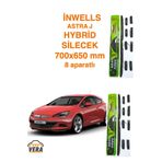 Inwells Astra J-K Inwells Hybrid 8 Aparatlı Silecek Takımı 700X650