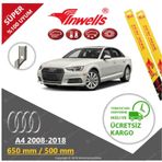 Inwells Audi A4 2008-2018 Muz Silecek Takımı