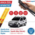 Inwells Citroen Nemo 2008-2017 Muz Silecek Takımı