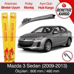 Inwells Mazda 3 Sedan 2009-2013 Muz Silecek Takımı
