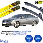 Inwells Opel Vectra C 2003-2008 Muz Silecek Takımı