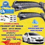 Inwells Peugeot 407 2004-2010 Muz Silecek Takımı