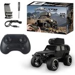 İnwelt Mini Kamera Arabalı Rc Off-Road Araç KF32 1:64, Fpv Canlı Görüntü Aktarımı, Uygulama Kontrollü Uzaktan Kumandalı, Tırmanıcı Güçlü Motorlu Oyuncak Araba, Uzun Pil Ömrü Hediyelik - Siyah