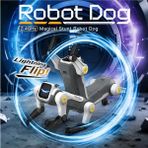 İnwelt Yapay Zeka Destekli Akıllı Robot Köpek – Ses Kontrollü, Uzaktan Kumandalı, USB Şarjlı, Müzikli ve Dans Eden Robot Köpek - Gri