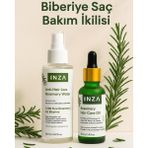 Inza Biberiye Saç Bakım Ikilisi – Saç Dökülmesine Karşı Su + Yağ Seti – Hızlı Uzama Destekli