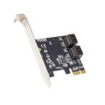IO Crest ASMedia 1064 SATA III PCI-e 3.0 x1 kart Raid düşük profilli tutucu ile