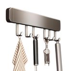 IOIUSKKU Mutfak Kanca Rafı Kaşık Kürek Mutfak Eşyaları Askı Çubuğu Depolama Paslanmaz Çelik Sıra Kanca Depolama Rafı Vb. Spatulalar , gri 30cm
