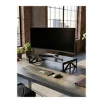 İON DESİGN Premium Lazer Kesim Metal Monitör Standı ve Masaüstü Organizer - Bilgisayar Ekran Yükseltici
