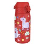 Ion8 - Paslanmaz Çelik Çocuk Suluk - Kırmızı Unicorn - 400 ml - Sızdırmaz