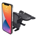 iOttie Easy One Touch 5 CD Yuvası Araç Tutucu, iPhone, Samsung, Moto, Huawei, Nokia, LG, Akıllı Telefonlar, Siyah, Dash için