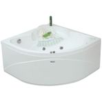 İowa Oturmalı Oval Jakuzi 120x120, h:55 Rest Hidromasaj Sistemli Küvet (Gövde + Metal ayak + Ön panel)