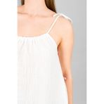 İP ASKILI MİNİ ELBİSE Beyaz L/XL