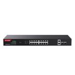 IP-COM G1120P-16-250W 16 Port Gigabit 2 Uplink 2-SFP 230 W Tam POE Rack Monut Switch