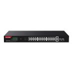 IP-COM G1128-24-410W 24 Port Gigabit 2 Uplink 2-SFP 370 W Tam POE Rack Monut Switch