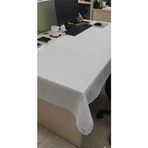 İp Desenli Masa Örtüsü Kaliteli Hasır 140 X 300 CM Şeffaf Masa Örtüsü Şeffaf Pvc