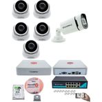 Ip Güvenlik Kamera Seti - 5 İç Mekan Ip Kamera, 1 Dış Mekan Ip Ka