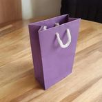 İp Saplı Torba Kraft Torba Çanta Mor 11x5x17 cm 25 Adet