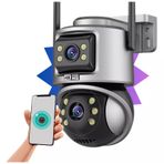 Ip Wıfı Kablosuz Kamera Dış Mekan Cctv Ptz Akıllı Ev Çift Lens