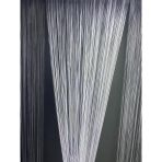 İP ZİNCİR GRİ RENK EN 100 CM BOY 280 CM HAZIR DÜĞMELERİ DİKİLMİŞ İP PERDE