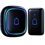 IP66 Kapı Zili Kablosuz Sınıf Kapı Zili Su Geçirmez ve Toz Geçirmez Yüksek 115dB 56 Çan Kapı Zili Zili 1000ft Aralığı Pil Kapı Zili Yatak Odası Ev Çocuk Odası Ofis için 7 Seviyeli Ses Sessiz Modu