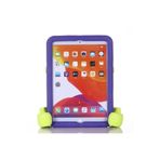 iPad 10.2" 2021 (9.Nesil) ile Uyumlu Fuchsia Eva Boxer ile Uyumlu Kılıf Standlı Yumuşak Eğlenceli Darbeye Dayanıklı Silikon Tablet ile Uyumlu Kılıfı Pembe Koyu