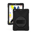 iPad 10.2" 2021 (9.Nesil) ile Uyumlu Tam Koruma Sağlayan Defender ile Uyumlu Kılıf Sert Sağlam Silikon Askılı Tablet Kılıfı