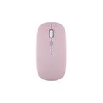 ıPad 10.2 7./8./9. Nesil Uyumlu Şarj Edilebilir Tablet Kablosuz Bluetooth Mouse Pembe