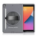 iPad 10.2 8.Nesil Hand Strap - Gri Tablet Kılıfı