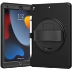iPad 10,2 inç 2019/2020 / 2021 (7/8/9 Nesil) Ağır Hizmet Tipi Kılıf Darbeye Dayanıklı Kılıf HYZZXB (4) ile uyumlu/Yedek