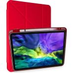 Ipad 11 (2018) Kılıf Kalemlikli Mars Tablet Kılıfı - Kırmızı