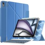 Ipad 11. Nesil A16 11INÇ / 10. Nesil 10.9inç 2022 2025 Magic Klavyeli Slim Kılıf Mıknatıslı Kilit Tutuculu Akıllı Kapak - ipad 11.Nesil / 10.Nesil - Gökyüzü Mavisi