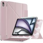 Ipad 11. Nesil A16 11INÇ / 10. Nesil 10.9inç 2022 2025 Magic Klavyeli Slim Kılıf Mıknatıslı Kilit Tutuculu Akıllı Kapak - ipad 11.Nesil / 10.Nesil - Rose Gold