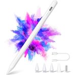 iPad 2018-2024 için Stylus Kalem, Hızlı Şarj/Avuç İçi Reddetme/Eğme İşlevi, iPad Pro 11"/12.9"/13" 2024 M4, iPad 10. nesil/9. nesil-6. nesil, Air 5/4/3. nesil/11"& 13" M2, Mini 6/5. nesil.